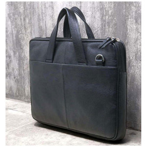 Maletín para Portátil Personalizado de Cuero Genuino Impermeable con Cierre, Bolsa de Mensajero para Viajes de Negocios, Ligera y Personalizable - Product Image 5