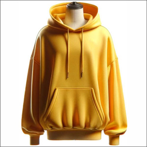 Sajjawal Zipper-Up Regular Fit 100% Cotton Fleece 400g Heavyweight Solid Eco-Friendly Windproof <b>Waterproof</b> Mens Unisex Hoodie - Product Image 4