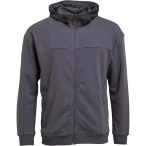 Sudadera con Capucha Roja para Hombre, Cierre de Cremallera, Corte Regular, Color Sólido, Informal, Tejida, Manga Larga, Invierno, Ecológica, Impermeable - Product Image 2