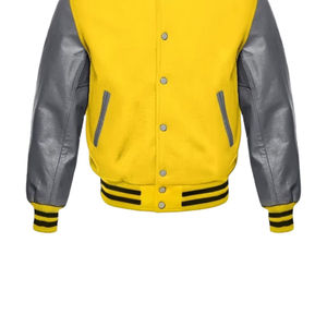 Chaquetas Varsity Impermeables Unisex de Talla Grande para Hombre, Cálidas para Invierno, Manga Larga, Color Sólido, Diseño Transpirable Personalizado 2026 - Product Image 2