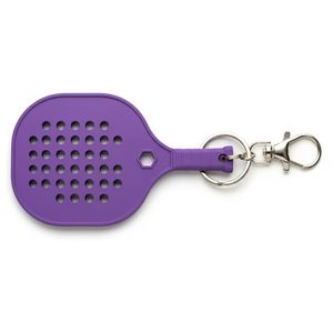 High Quality Padel Racket Keychain Custom Size Promotional Durable Rubber Tennis Racket <b>Keytag</b> Custom Logo Embossed Printing - Product Image 2