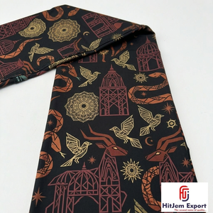 Tela de Algodón 100% con Estampado Africano Personalizado de Ghana para Prendas, Personalización de Logotipos, Marca y Moda a Medida - Product Image 2