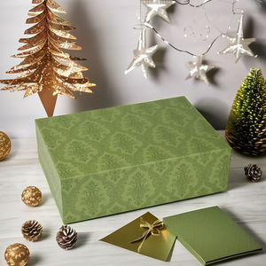 Custom Eco-Friendly Biodegradable Luxury Cardboard Gift Box Set Rigid Base Lid Sponge Liner Matt <b>Lamination</b> Glossy <b>Lamination</b> - Product Image 2