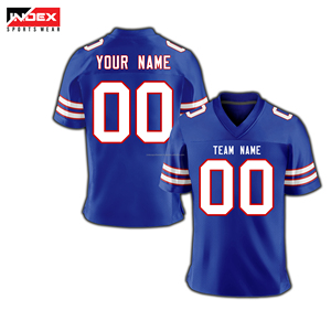 Camisetas de fútbol americano hechas a medida, conjunto de ropa deportiva de poliéster transpirable, diseño al por mayor, OEM personalizable - Product Image 1