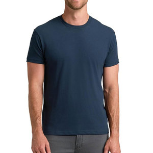Camiseta clásica de cuello redondo para hombre, manga corta, algodón suave, camiseta básica informal para uso diario, corte regular. - Product Image 2