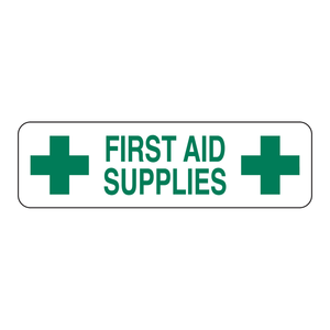 Étiquettes Brady pour fournitures de premiers secours, papier synthétique durable résistant à la chaleur et à l'humidité pour équipement de sécurité - Product Image 1