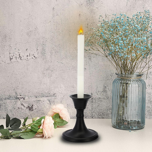 Modern Style Unique Black Colour Light Weight Handmade <b>candlestick</b> for Home Decore For Wedding Birthdays Party Christmas - Product Image 4