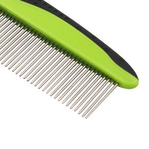 Peigne pour animaux Grip Ease avec dents larges et étroites pour le toilettage - Product Image 2