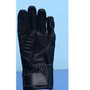 Guantes de Motocicleta Impermeables de Cuero Negro Genuino, Protección Completa para los Dedos, Unisex, Protección para los Nudillos, Aprobados por la CE, para Motociclismo, Esquí y Actividades al Aire Libre - Product Image 2