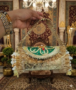Bolso de mano para boda, de metal chapado en oro, hecho a mano, con forma personalizada, tallado, artesanía Tayyab, F S International Uttar - Product Image 4