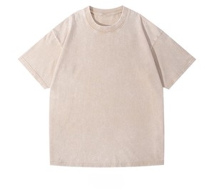 เสื้อยืดคอกลมผ้าคอตตอนหวี OEM 220 กรัม สำหรับผู้ชายและผู้หญิง ซักแล้วไม่เป็นขุย ระบายอากาศได้ดี ไซส์พลัส สวมใส่สบายๆ ในฤดูร้อน สินค้านำเข้า - Product Image 5