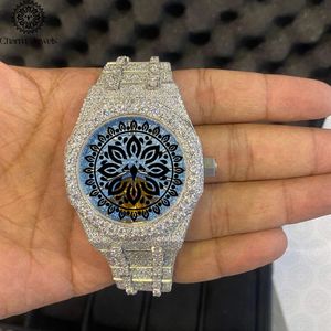 Charm_Jewels Luxury Men's Stainless Steel <b>Mechanical</b> <b>Watch</b> Polygon Case 43mm Analog Sapphire Crystal Folding Clasp - Product Image 4