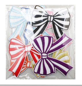 Ensemble de patchs brodés rayés personnalisés à appliquer au fer pour vêtements et sacs - Product Image 6