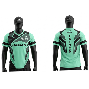 Maillot de tennis de table pour hommes 150 GSM en polyester premium anti-humidité, orange, bleu marine, panneaux contrastants, impression par sublimation personnalisée - Product Image 2