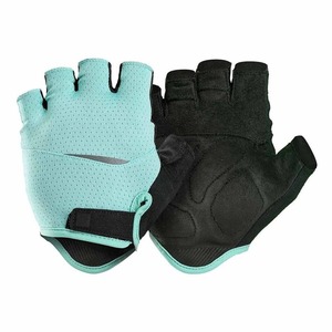 Gants de cyclisme demi-doigts respirants et légers unisexes pour l'été avec fermeture à enfiler gris noir - Product Image 2