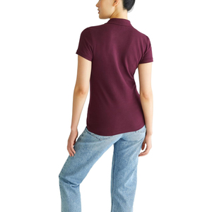 Polo Moderno para Mujer, Camiseta Casual de Manga Corta con Cuello, Corte Regular, Elegante Cierre de Botones, Polo de Moda para el Verano - Product Image 3