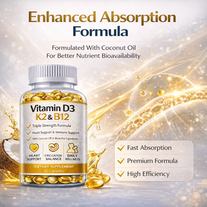 Capsule di Vitamina D3 + K2 MK7 5000 UI 125 Mcg, Integratore per il Supporto Osseo, Etichetta Privata, Formula Personalizzata OEM - Product Image 5
