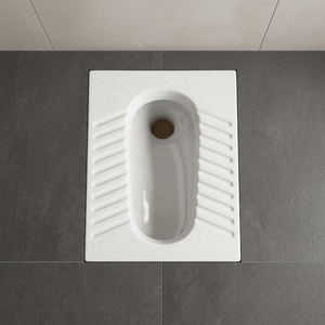 Vistaar WC Cuvette à la Turque Ergonomique en Céramique Style Indien Orissa avec Système de Chasse d'Eau Efficace, Sanitaire - Product Image 4