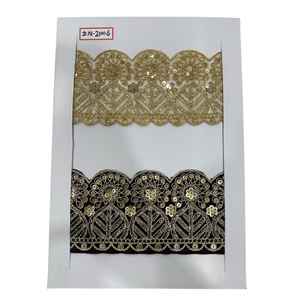 Encaje de algodón bordado de calidad premium hecho con hilos de algodón suaves y duraderos. - Product Image 3