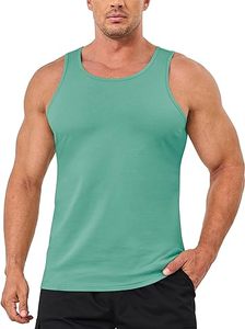 Débardeur en coton tricoté respirant pour homme avec broderie, T-shirt de sport léger - Product Image 4