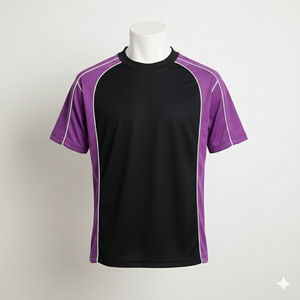 เสื้อฟุตบอลชายแบบสั่งทำสีได้ ผ้าถักทรงโอเวอร์ไซส์ กันหด รุ่นปี 2026 2027 ระบายอากาศ แห้งเร็ว สำหรับมืออาชีพ แบบแขนสั้น - Product Image 3