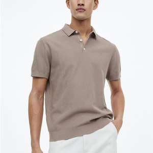 เสื้อโปโลผู้ชายสีพื้น น้ำหนักเบา ดีไซน์ใหม่ พิมพ์โลโก้คุณภาพสูงแบบพรีเมียมตามสั่ง ลดราคา - Product Image 1
