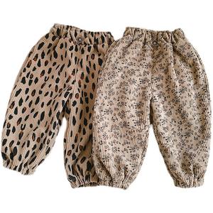 Pantalon décontracté à boutons pour garçons, imprimé jungle, vêtements pour enfants, pantalon pour filles, vêtements pour enfants - Product Image 1