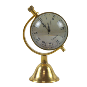 Vintage Theme <b>Clocks</b> With Marble Base Industrial Quality Metal Design Best For Home And Office <b>Table</b> Decoration <b>Clock</b> - Product Image 2