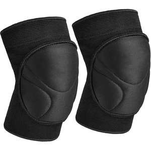 Rodilleras Negras Gruesas de Compresión con Soporte y Protección - Product Image 1