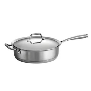 Cooking <b>Pan</b> Deep Stainless Steel Dual Loop Handle <b>Frying</b> <b>Pan</b> Large Cooking <b>Pan</b> For Commercial Catering And Buffets - Product Image 1