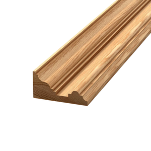 Moldura de Madera Sólida para Zócalo, Estilo Tradicional, Acabado Liso, Decoración para Construcción, Molduras de Madera Ecológicas y Duraderas - Product Image 1