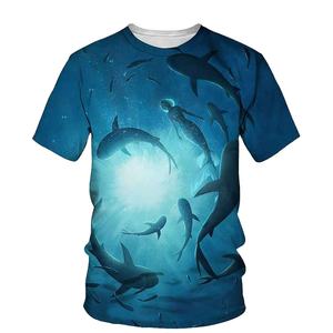 Nouveau T-shirt personnalisé imprimé pour homme, col épais, 100% coton, T-shirts épais, col montant uni, coupe ample pour homme - Product Image 5