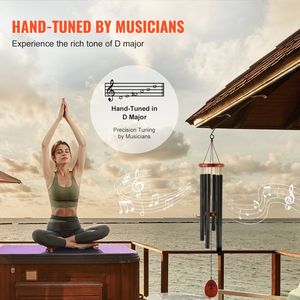 Campane a Vento Profonde da 41 Pollici con 6 Tubi, Grandi Campane a Vento Uniche per Ornamenti da Giardino, Regalo Anniversario Sorprendente - Product Image 3