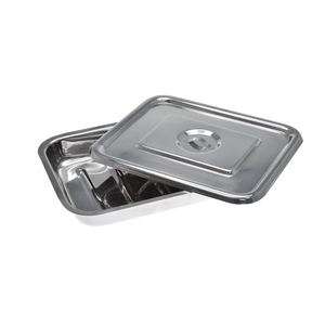 Plateau de table Mayo en acier inoxydable pour instruments de bloc opératoire, pansements et fournitures de procédures médicales - Product Image 2