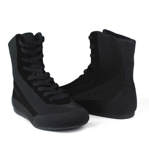 Calzado de Boxeo de Cuero de Alta Calidad, Ajustable y Personalizable, Transpirable, con Agarre para Todo Clima, Diseño de Color Sólido para Uso en Exteriores - Product Image 5
