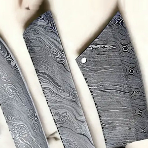 Kitchen Cutting Tools Hand Forged Pattern Steel Blades <b>Sharp</b> Edge Comfortable Damascus Steel Handmade Chef <b>Knife</b> <b>Set</b> Premium - Product Image 3