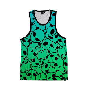 เสื้อกล้ามผู้ชาย ผ้าตาข่าย แห้งเร็ว พิมพ์ลายแบบซับลิเมชั่น ไม่มีแขน - Product Image 4