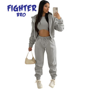 Conjunto Deportivo de Algodón para Mujer, Diseño Personalizado, Ropa Casual de Calle, Atuendo Informal, Logotipo Personalizado, Fabricante OEM, Marca Privada - Product Image 5