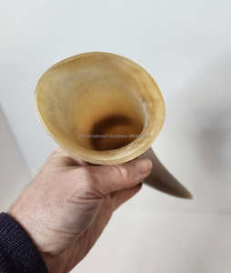 Tasse à corne à vin Viking d'inspiration médiévale authentique Design en laiton naturel écologique - Product Image 3