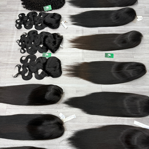 Pelucas de diseño de moda HD rectas naturales pelucas de cierre frontal de encaje de cabello humano precio al por mayor pelucas para mujeres negras - Product Image 5