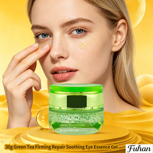 Suero en Gel Reafirmante <span class=keywords><strong>y</strong></span> Reparador para el Contorno de Ojos con Té <span class=keywords><strong>Verde</strong></span>, Extracto de Tremella <span class=keywords><strong>y</strong></span> PGA, Hidratante, Reduce Líneas Finas, Efecto Lifting, Antiarrugas <span class=keywords><strong>y</strong></span> Antienvejecimiento - Product Image 5