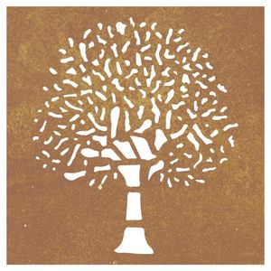 Incrustaciones Decorativas de Acero Corten para Paredes de Jardín, 21.7x21.7 Pulgadas, Arte Metálico para Arquitectura Exterior - Product Image 4