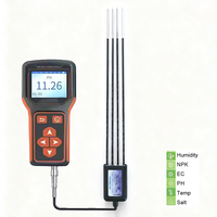 Capteur de température, d'humidité, de pH, de NPK et de salinité du sol professionnel RS485 RTU Modbus, longueur personnalisable