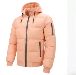Hot Sale Latest New Hooded Plain Dyed <b>Waterproof</b> Puffer <b>Jackets</b> Casual Street Wear Clothing Fashion Apparel Quilted <b>Padded</b> Puffy - Product Image 5