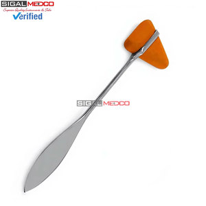 Marteau de réflexes neurologique Orange de 7,5 pouces, instrument médical chirurgical en acier inoxydable de qualité allemande pour diagnostic neurologique - Product Image 3