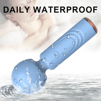 Mini-Zauberstab-Vibrator für Frauen aus Lebensmittelqualität-Silikon, Wasserdichter USB-Aufladbarer Persönlicher Massager Sexspielzeug