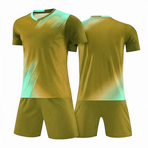 Uniforme de football 100% polyester de haute qualité, manches courtes, personnalisable, maillot d'équipe, vêtements de sport - Product Image 4