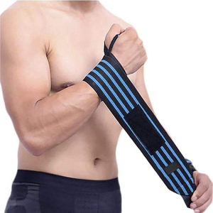 Vente flash : Bandes de poignet en nylon personnalisées avec logo, pour la musculation, la remise en forme, la salle de sport, la musculation avec poids, la force athlétique - Product Image 1