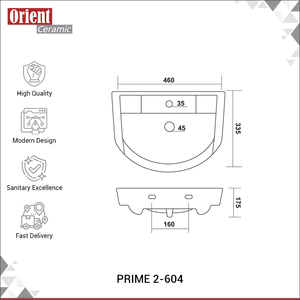 In Depth Experience Manufacturing Standard Quality Ceramic Sanitary Ware White Wall Mounted Hand Wash <b>Basin</b> Sink for Bathroom - Product Image 3