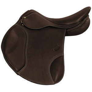 Selle d'équitation anglaise haut de gamme en cuir souple, légère, durable et confortable pour l'équitation quotidienne et l'entraînement - Product Image 1